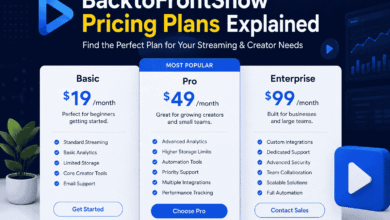 BacktoFrontShow Pricing