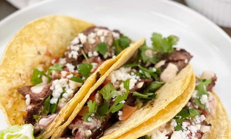 carne asada tacos